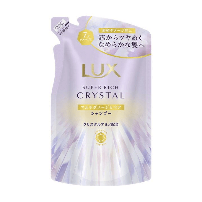 【日本直邮】 日本 联合利华 LUX 超級豐盈修護洗髮露 補充裝 300克 洗髮水 修護受損秀髮 滋養保濕 強韌髮絲 光澤順滑 日常護理 便攜補充