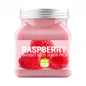 Beautiful Befei Raspberry Sea Salt Body Scrub Cleanser Exfoliating 350ml*1 Jar