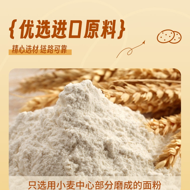 【中国直邮】阿婆家的 小圆饼礼盒饼干休闲小零食品 礼盒装- 600g 三种口味小圆饼1盒  丨*预计到达时间3-4周 4