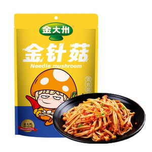 [매콤하고 맛있어요, 밥과 함께 먹으면 딱] 진다저우 팽이버섯, 매콤한 오향분말의 즉석 간식, 150g [부드럽고 매콤한 사천 맛]