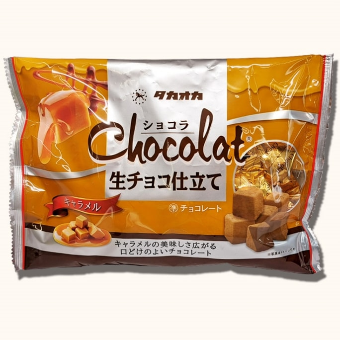 日本TAKAOKA 小红书推荐 高岗巧克力 生巧克力 焦糖味生巧克力 140g