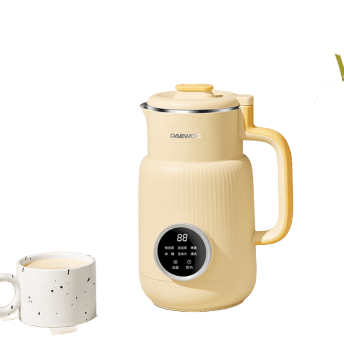 【中国直送】DAEWOO Yunmu ウォールブレイカー ジューシング豆乳マシン 家庭用 新品 多機能 ミニ イエロー