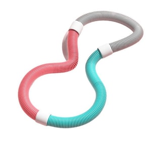 Hula hoop for slimming belly without hurting waist spring soft hula hoop for women pink green and gray 1 piece