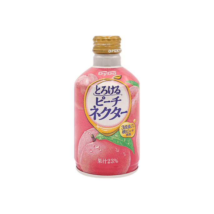 日本DYDO達亦多 白桃果汁飲料 桃子口味 270ml【果汁添加23%】