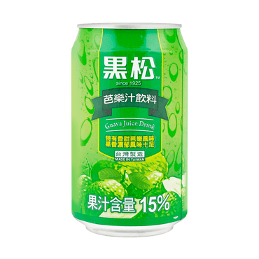台湾黑松 芭乐汁饮料 320ml