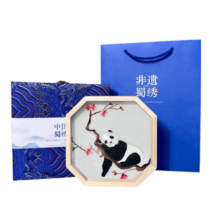 Intangible Cultural Heritage Shu Embroidery Handmade Embroidery Ornament Satisfied 17 * 17 * 3.8cm