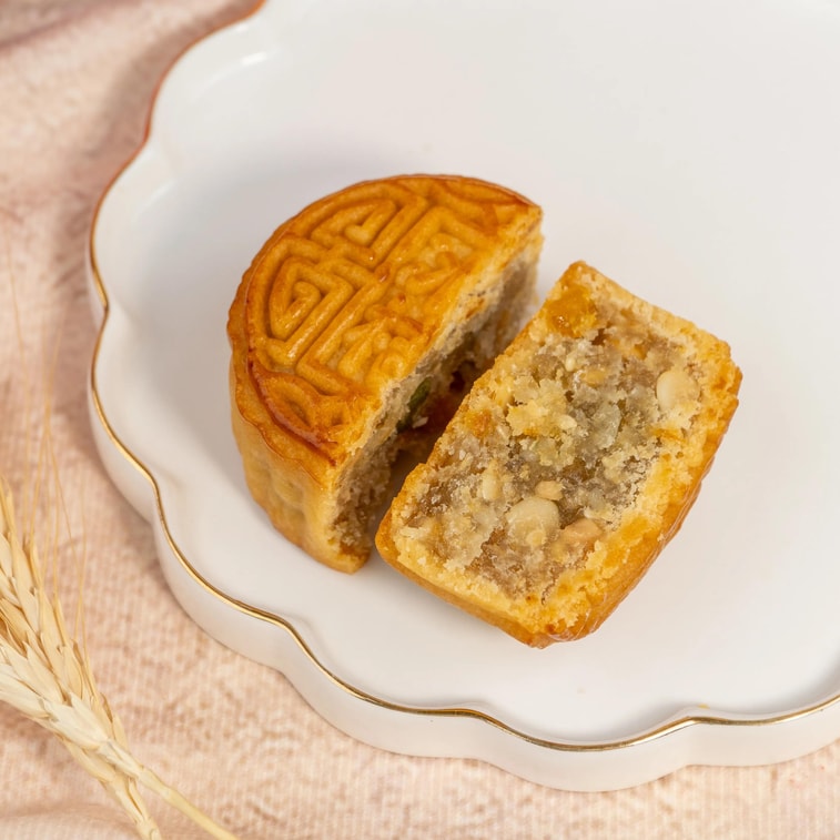 【中秋节LAST CALL】 稻香村 喜乐会 中秋月饼礼盒 8味10枚 750g【广式红豆沙蛋黄+广式金丝枣蓉+糖醇南瓜+糖醇黑芝麻+冰桔果仁+苏式枣泥+峨眉雪芽绿茶+玫瑰鲜花饼】 9