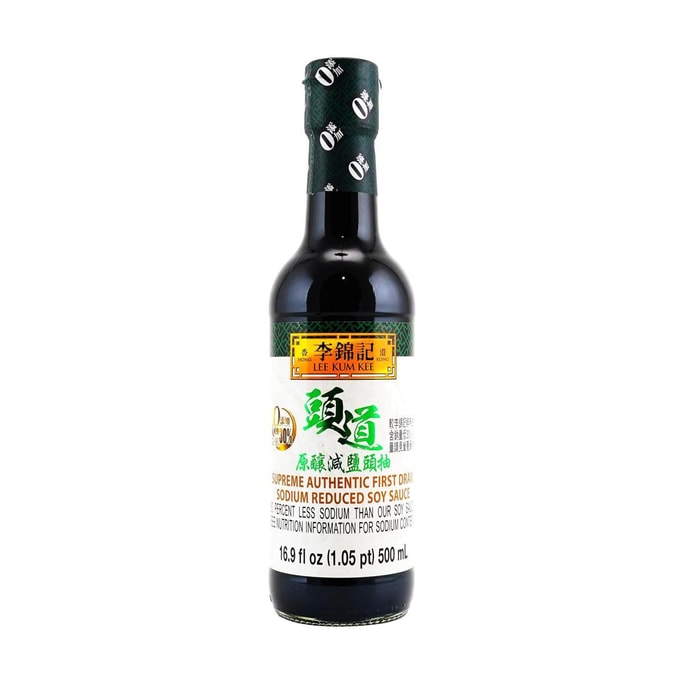 LEE KUM KEE李錦記 頭道原釀減鹽頭抽 500ml 【低鈉配方醬油生抽】