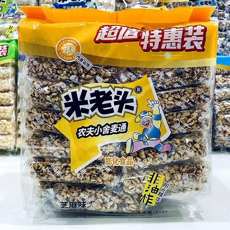 【中國直郵】 健康其他 米老頭 麥通 芝麻口味 338g*1袋