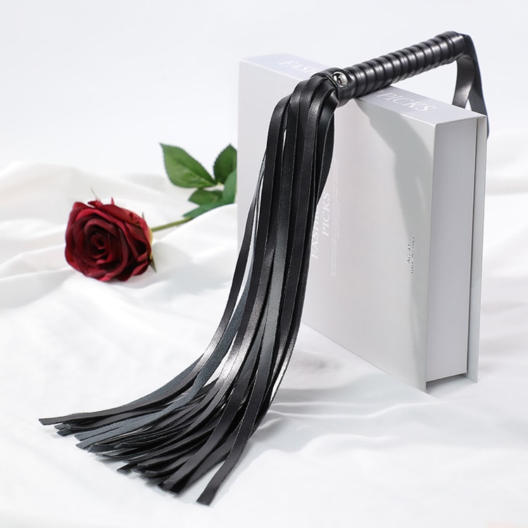 Tasseled Black Whips Sex Toys Flirting Adult Sex Toys SM - Yami.com