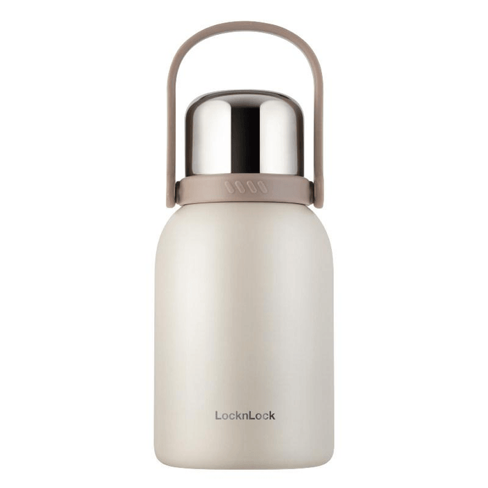 LOCK&LOCK Outdoor Kettle Large Capacity Insulated Cup Stainless Steel Cup White 1000ml