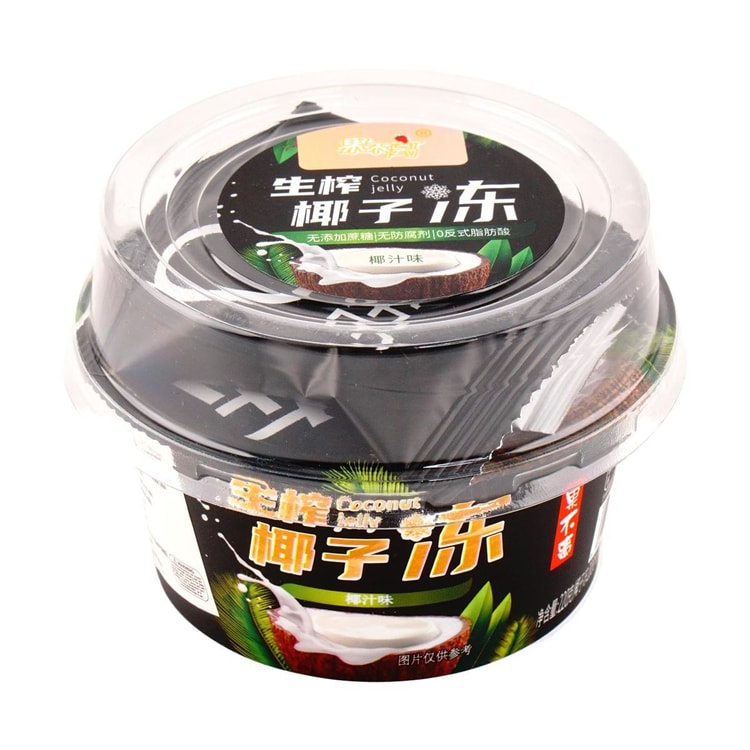果不离生榨椰子冻0蔗糖椰子粒布丁果冻甜品220g - 亚米