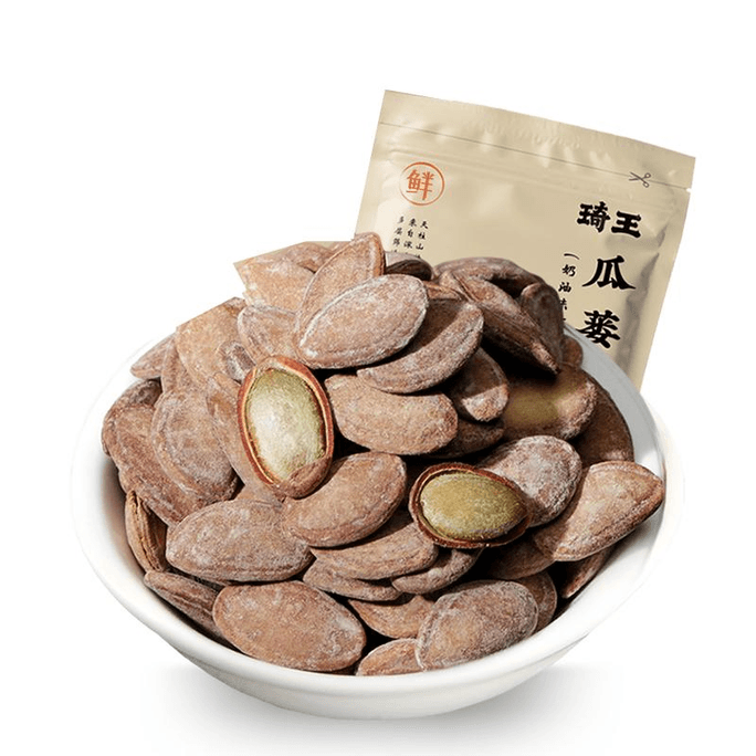 【中国直送】Qiwang Gualouzi Tianzhu Mountain Melon Basket Seeds オリジナルロースト種子 クリーム風味 非乾燥メロン種子 スナック 500g*1 袋