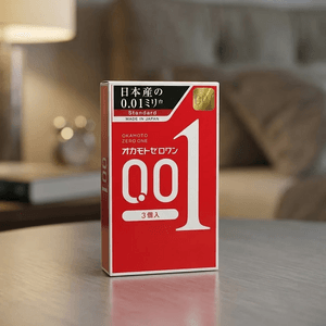 001 Ultra Thin Non-latex Polyurethane Condoms, 3pcs【Japanese Version】