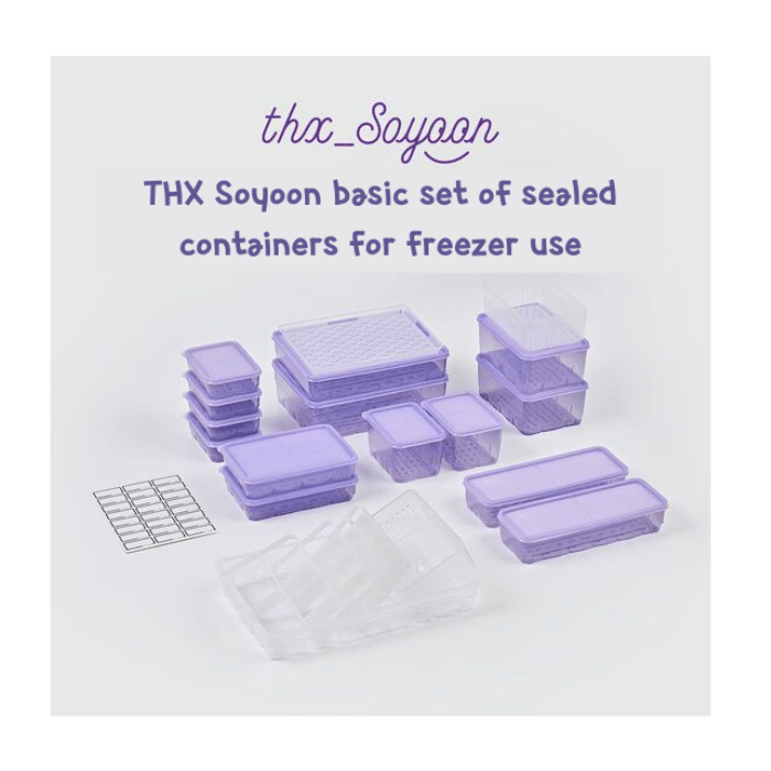 Thx Soyoon Freezer Use airtight Containers Cool Lavender