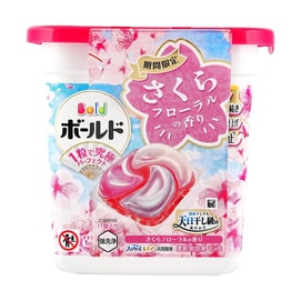日本P&G寶潔 碧浪洗衣凝珠4D 春日櫻花花香 本體裝 11顆