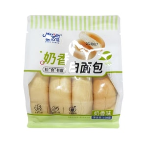 Milky white bread with rich milk flavour, soft and fluffy, ideal for students' breakfast, 100g*1 pack
