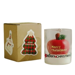 Santa Claus Cup Scented Candles Gift Set - Christmas Gift Idea For Creative Fragrance Fans, Trendy Instagram-Inspired Souvenir Gift. Christmas Cup Scented Candle (Scent: Velvet Rose) - One Piece
