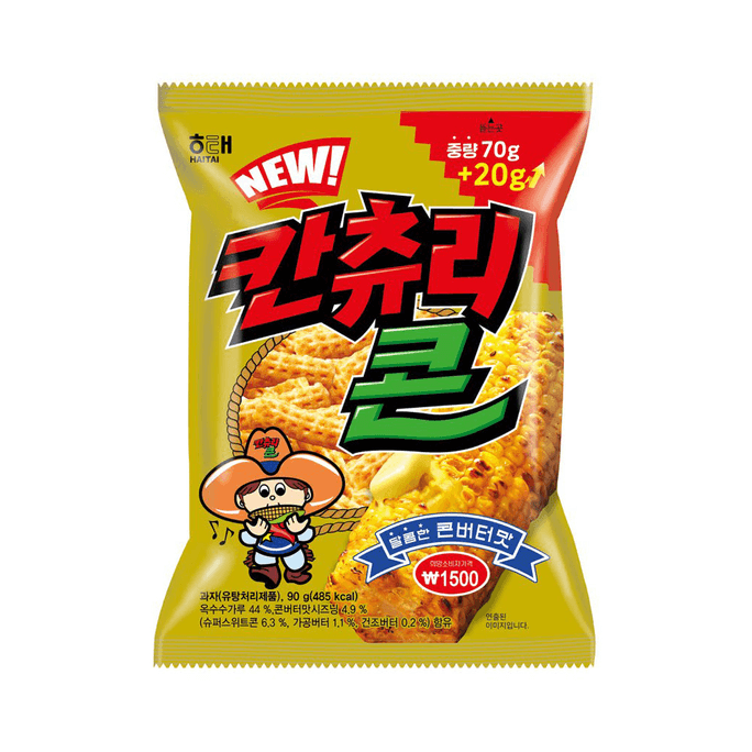 韩国 HAITAI 海太Canturi Corn玉米黄油风味 90g