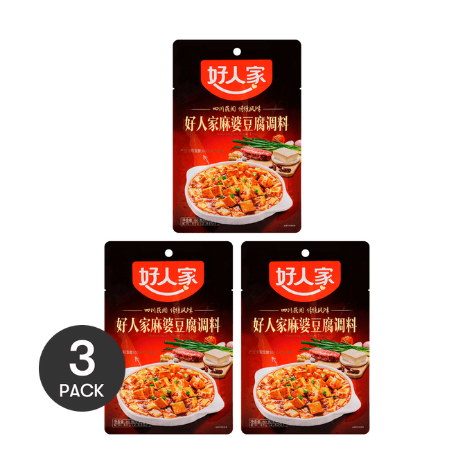 HRJ Seasoning for Mapo Toufu 80g*3pc【Value Pack】