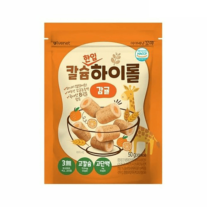 韩国IVENET 小钙高卷橘子 50g