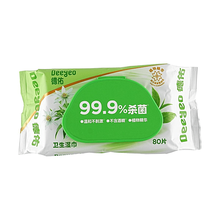 衛生・清拭 AMUTA 德佑卫生湿巾80片99.9%杀菌植物精华配方- 亚米
