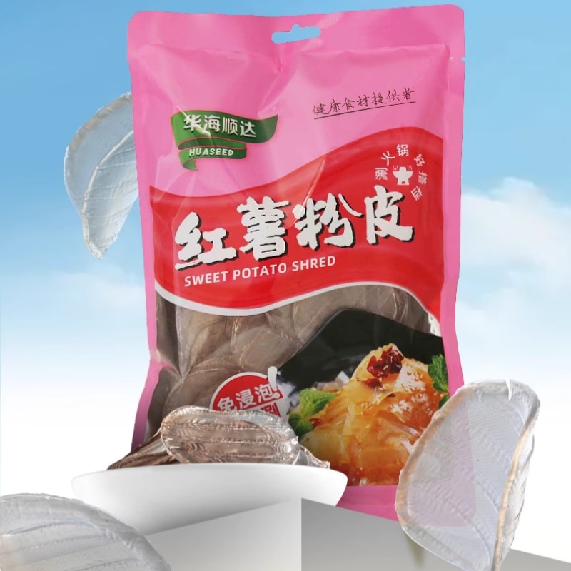 【中国直邮】 华海顺达 红薯粉皮300g*1袋