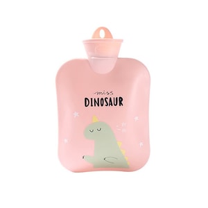 【中国直邮】TIMESWOOD 灌水热水袋 中号卡通粉色 1件 暖手宝    