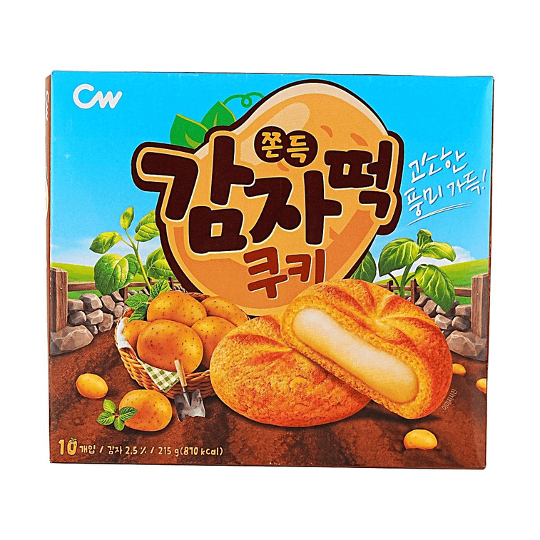 쫄깃한 감자떡 쿠키 7.58oz 【쫄깃하고 부드러운】【짭짤하고 달콤한】 3