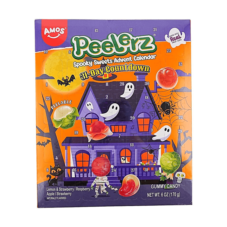 Peelable Gummy Candy, Spooky Sweets 31 - Day Advent Calendar, 6.0oz【Halloween Limited】【Trick - or - Treating】 4