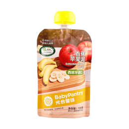 Banana Apple Puree For Kids Baby Food 3.53 oz