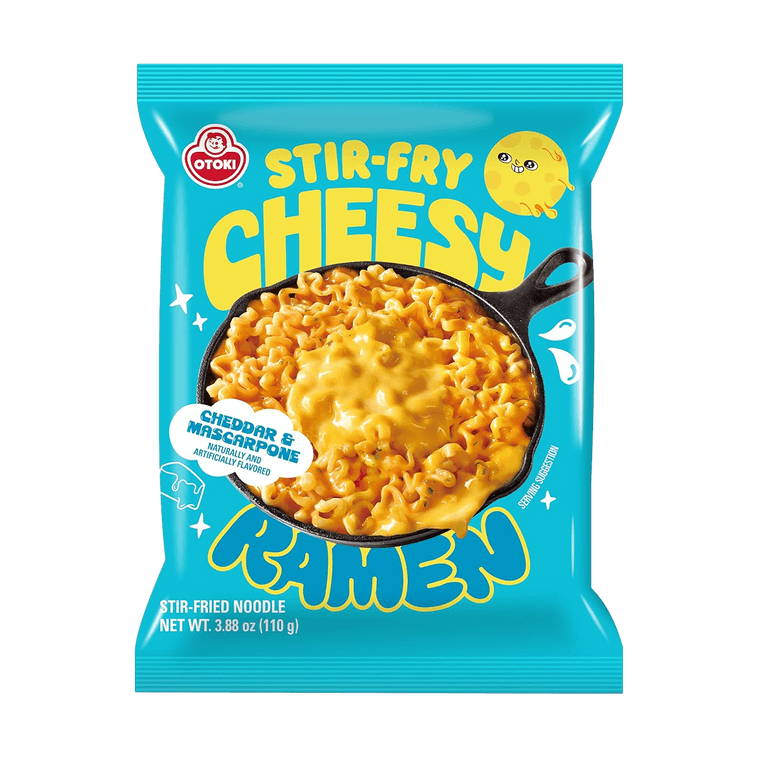 【2 Flavors Value Combo】Cheesy Ramen , Cheddar & Mascarpone Flavor, 15.5 oz*2 &Cheesy Ramen, Cheddar Flavor, 15.7 oz *2 4
