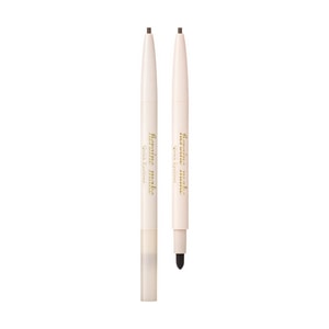 KISSME Heroine Make Quick Eyeliner S #02 Brown 2mm Round Tip with Smudge Tip【Waterproof Sweat-Proof Long-Lasting】