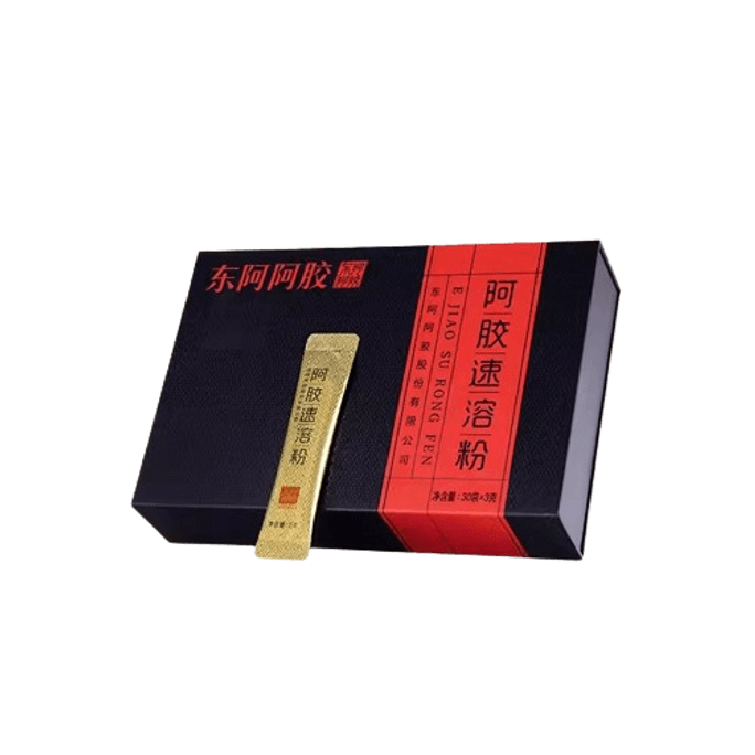 【中国直邮】东阿阿胶 阿胶粉阿胶速溶粉阿胶阿胶糕冲饮食品礼盒 速溶粉30袋