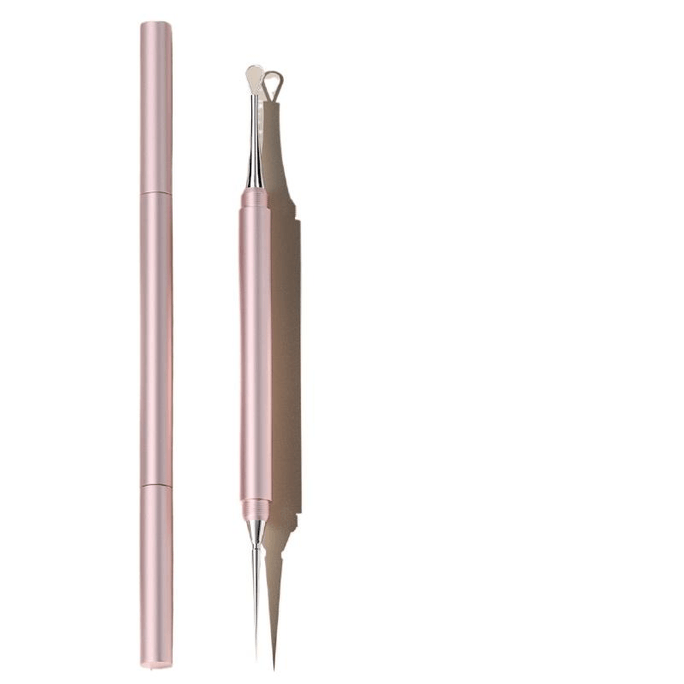 Super Sharp Twist Cap Acne Needle Blackhead Needle Acne Squeezing Tool (rose Gold) 13cm*1 Piece