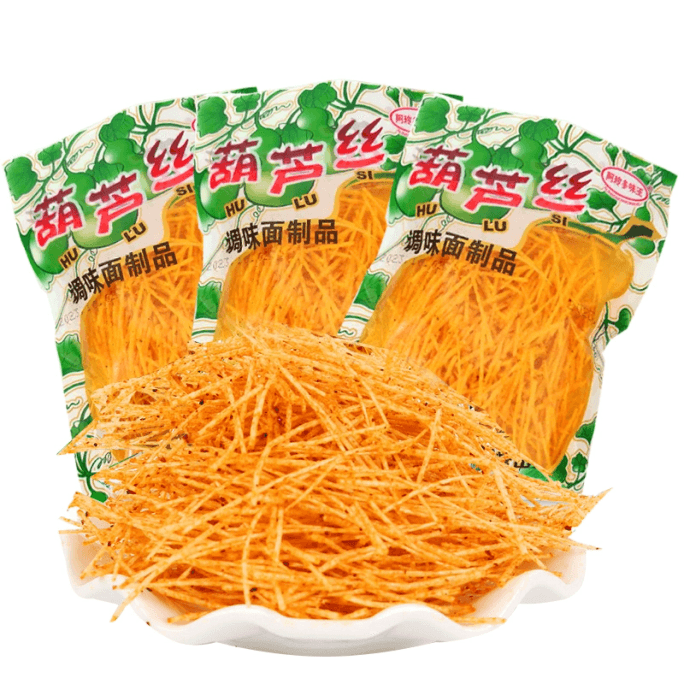 【中國直郵】味霸 阿玲多味王葫蘆絲辣條辣絲8090後懷舊小時候零食5毛小賣部兒時小吃休閒食品 18g*3包