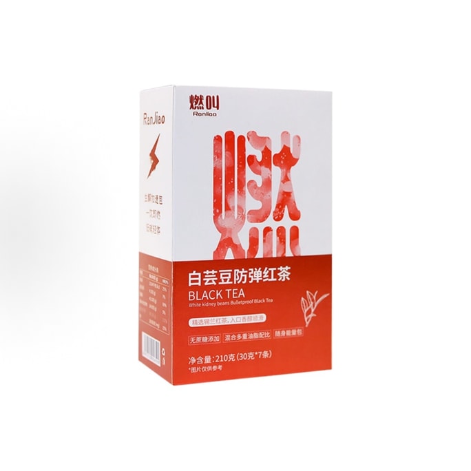 White Kidney Bean Bulletproof Black Tea  30g × 7 Sticks/Box