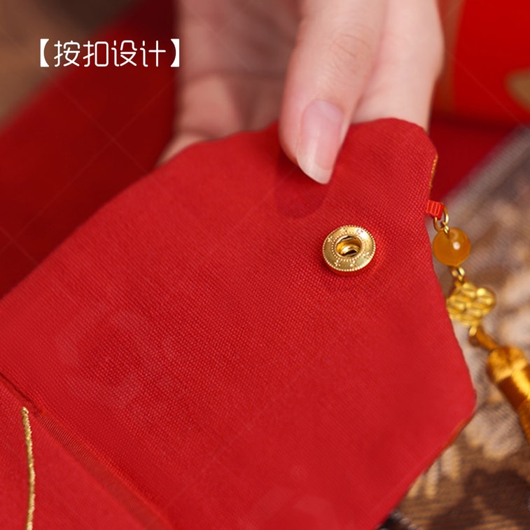 【中国直送】HSPM 馬年刺繍生地 赤い封筒 クリエイティブ中国風 10,000元 赤い封筒 新年の挨拶やお年玉に かわいい馬のデザイン 1枚 11