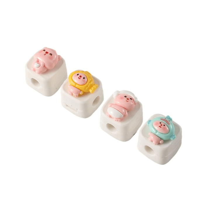 Creative Magnetic Cable Organizer Data Cable Storage And Organizing Desktop Hub White - Xiaolu Series 4-pack