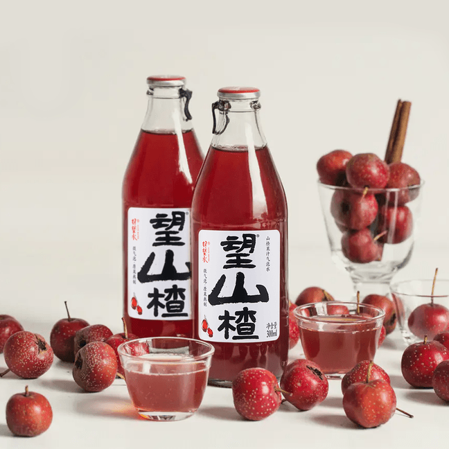 Hawthorn Soda - Sweet Sparkling Fruit Soft Drink, 10.14fl oz