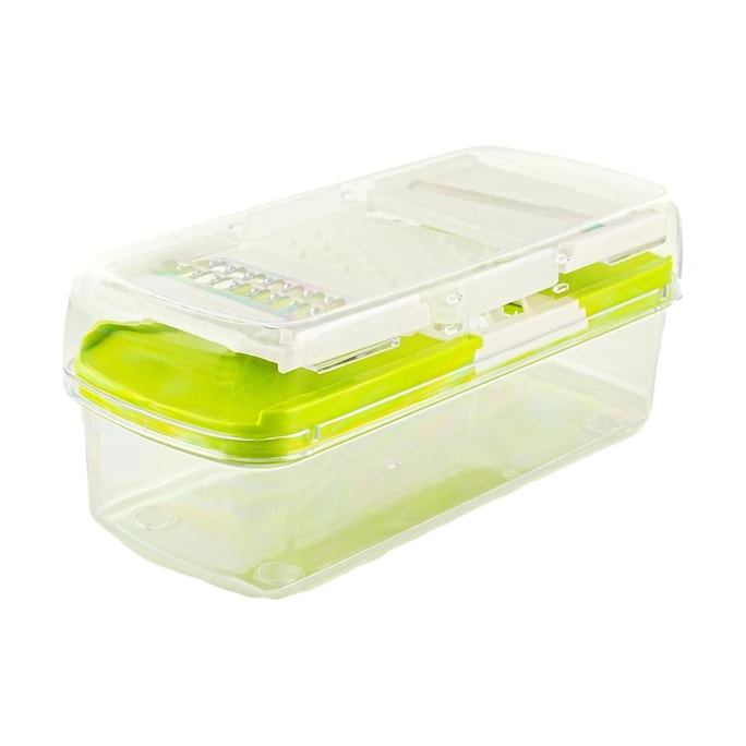 Click-On Type Vegetable Slicer Set Slice Shred Grater Kitchen Prep Tool Green