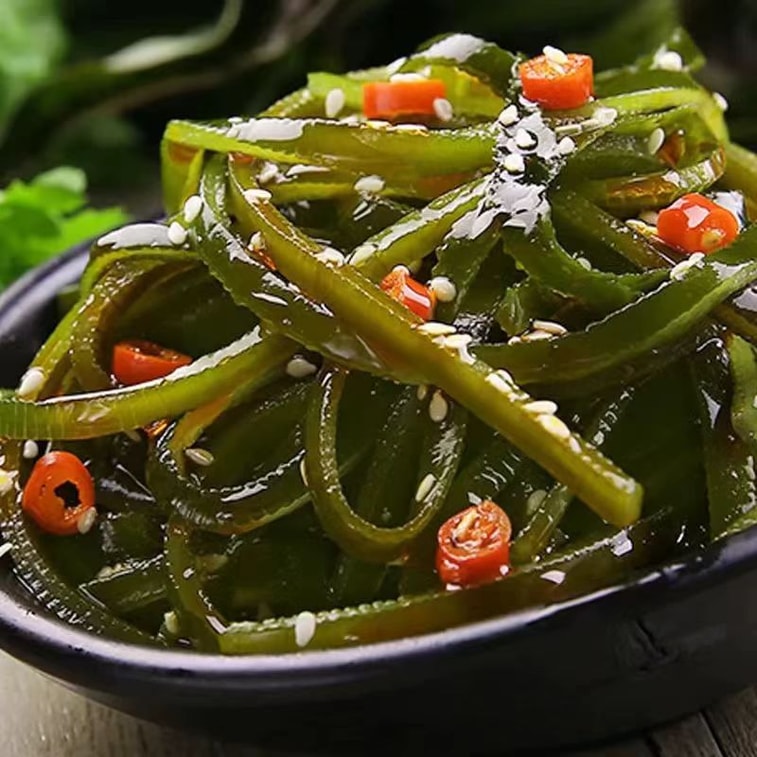 竹の願い：1袋で2つのおいしさを楽しめる！えのき茸と昆布のサラダコンボ。1パック6袋入り（1袋156g）。 6