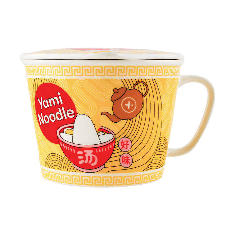 闇ラーメンボウル セラミックスープヌードルボウル 電子レンジ&オーブン対応 蓋付き 鍋に最適 1000ml 10