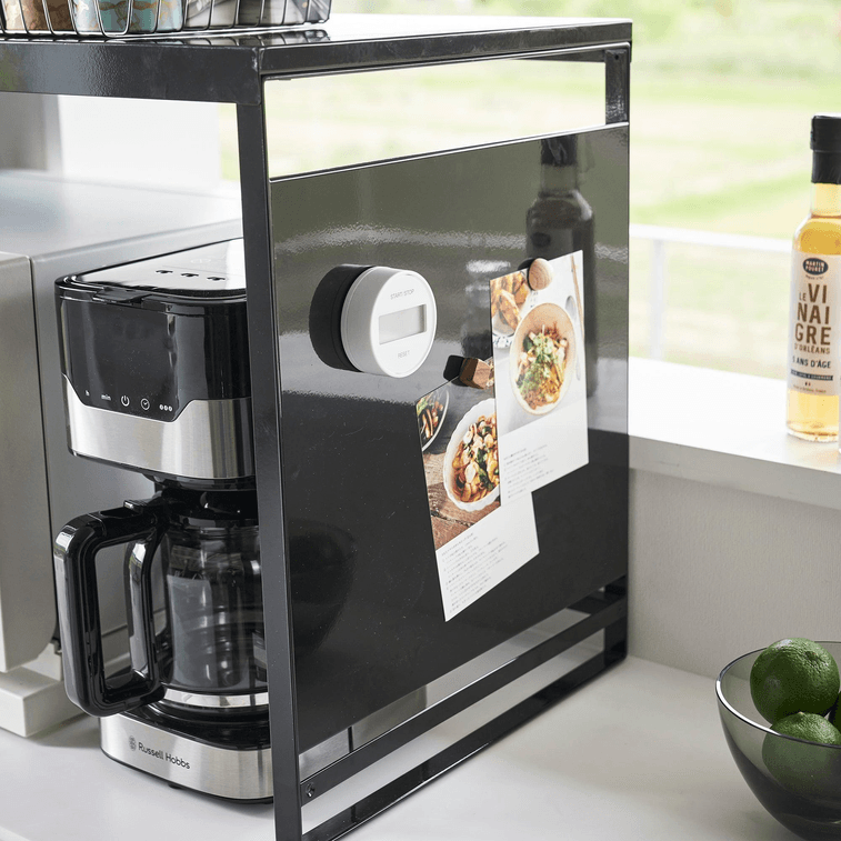 日本 Yamazaki Home 厨房电器架 - 钢黑色 1件 5