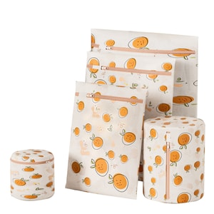 [중국 직송] HSPM 신형 가정용 변형 방지 세탁백 5종 세트 (중형+대형+특대형+브라형+원통형) F