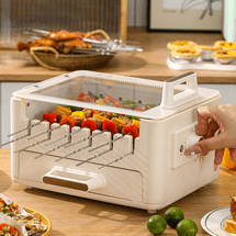 LECHEER LIVELIFE 다기능 꼬치 기계 블루