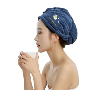 Microfiber Hair Towel Navy
