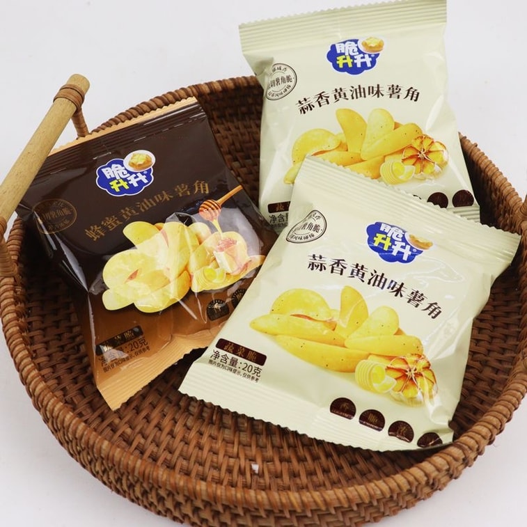 Crispy Potato Wedges 20g*1 Bag, Original Cut Honey Butter Potato Chips, Assorted Flavours 6
