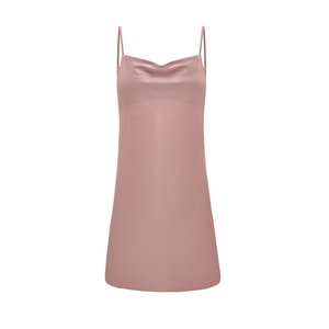 【中國直郵】 醇然心動 吊帶情趣內衣女夏冰絲睡衣性感睡裙套裝 香檳色 M碼