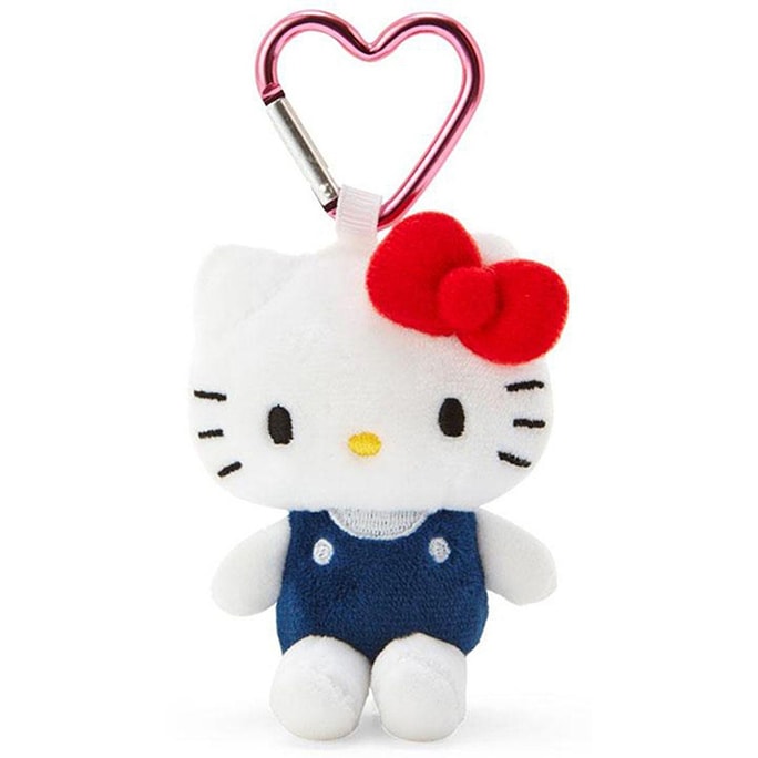 【日本直郵】 日本 SANRIO 三麗鷗 愛心扣系列 毛絨掛件 【Hello Kitty】